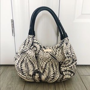 Kate Spade Floral Sequin Purse in Navy